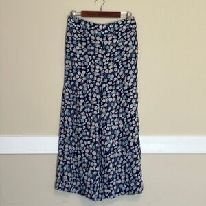 Madewell Floral Gaucho-Style Slacks